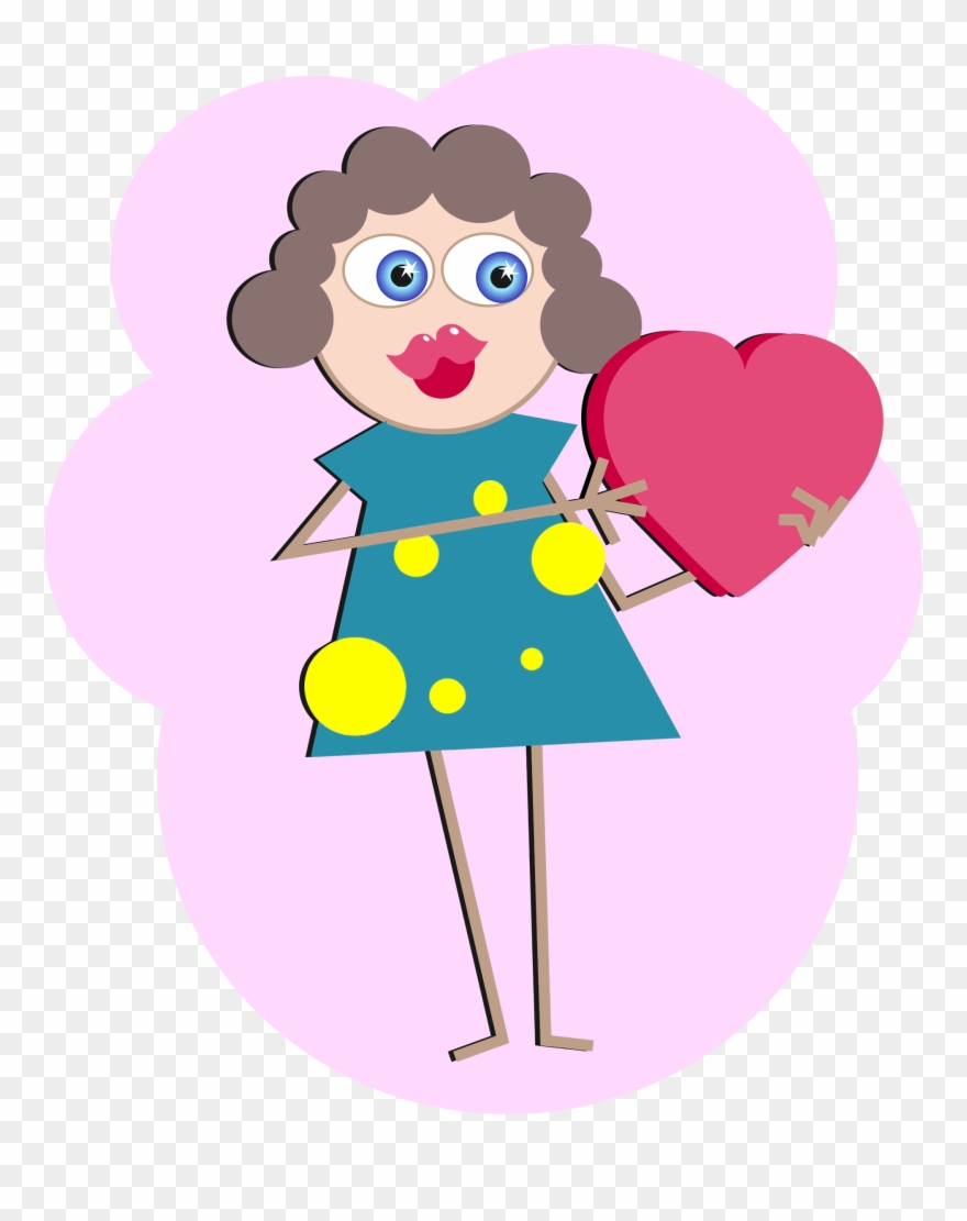 Big Image - Woman In Love Cartoon Clipart