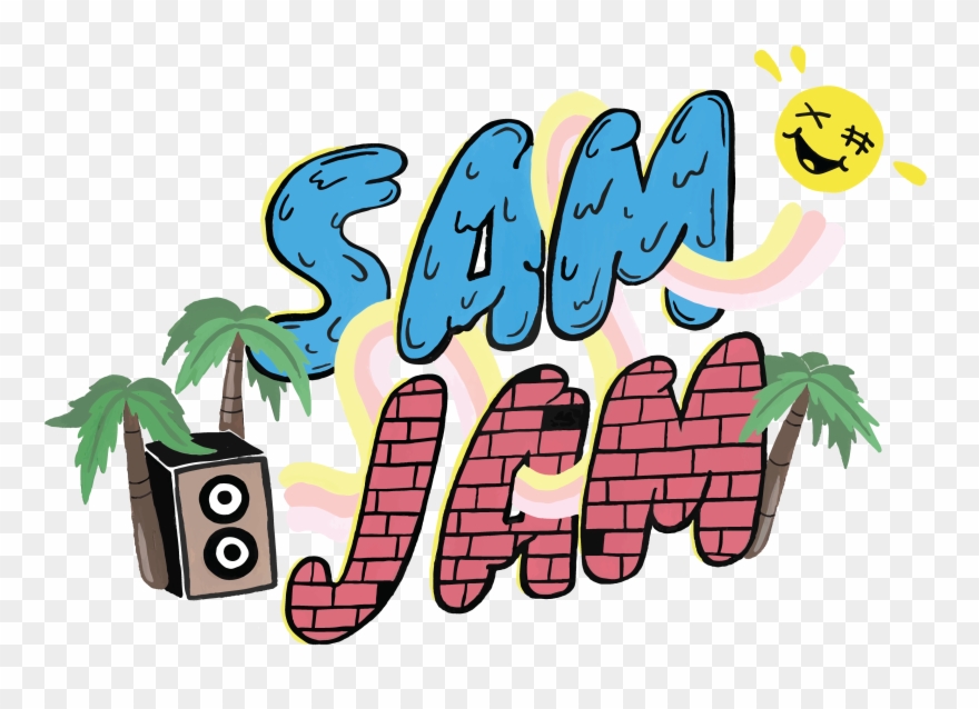 Logo Design For Sam Jam Block Party Clipart