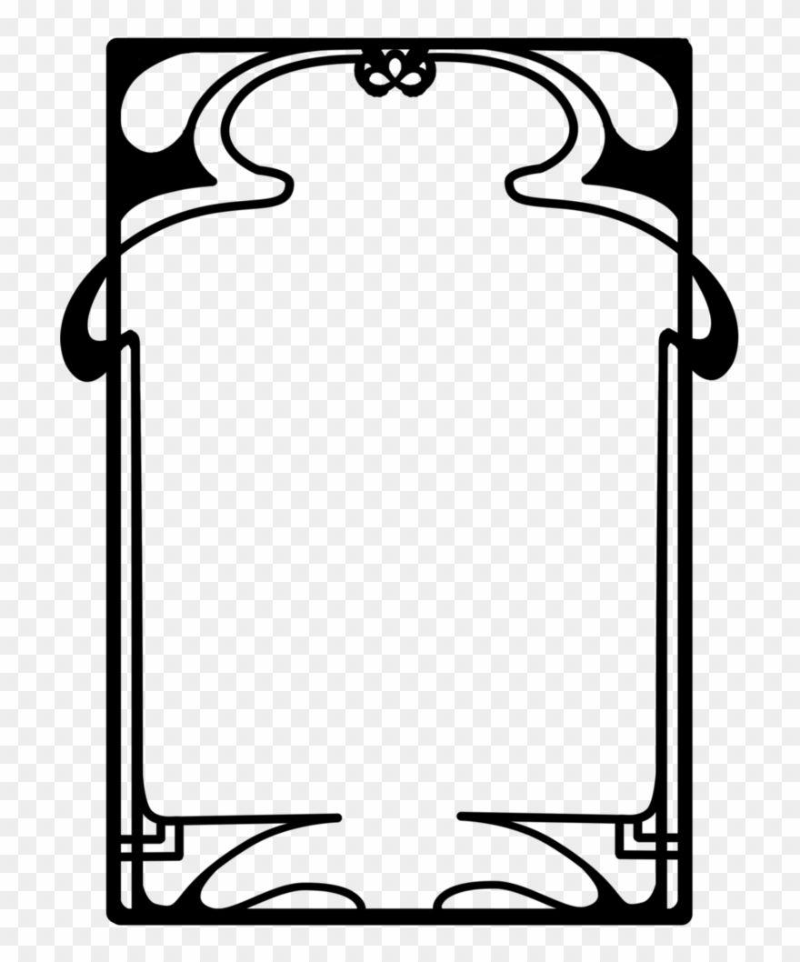 If You Use My Stock, Please Credit Tigers-stock And - Art Nouveau Border Png Clipart