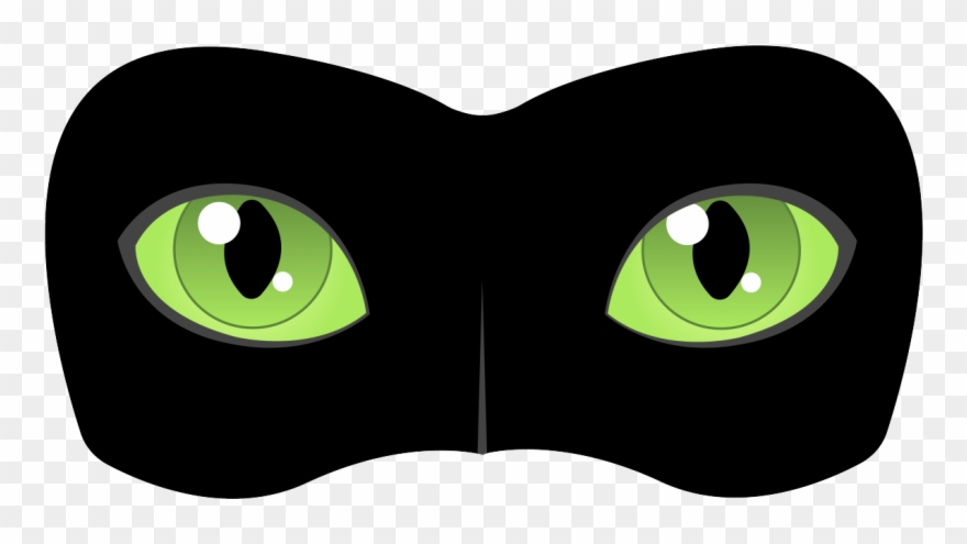 Finally Finished Making The Ladybug And Cat Noir Logos - Antifaz De Cat Noir Clipart