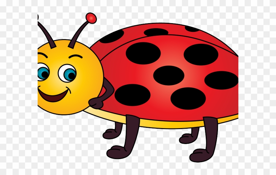 Ladybug Clipart Yellow Ladybug - Ladybird Cartoon - Png Download
