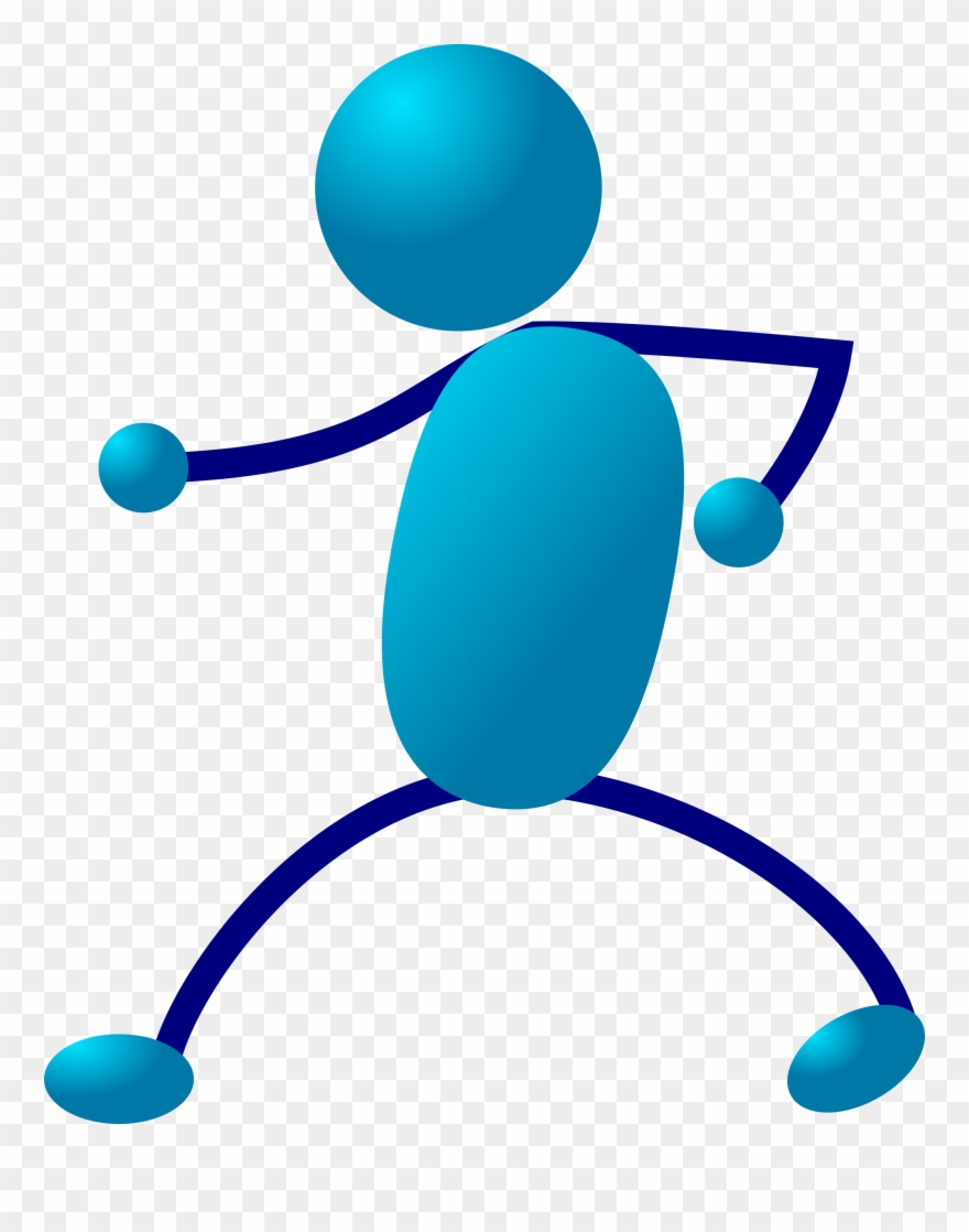 Clip Art Walking Stick Figure - Png Download
