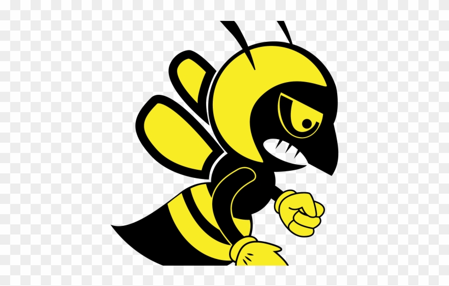 Bee Clipart Hexagon - 蜂 イラスト かっこいい - Png Download