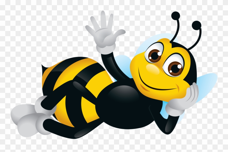 Bee Clipart, Cartoon Bee, Cute Bee, Image - Desenho Abelha Fundo Transparente - Png Download
