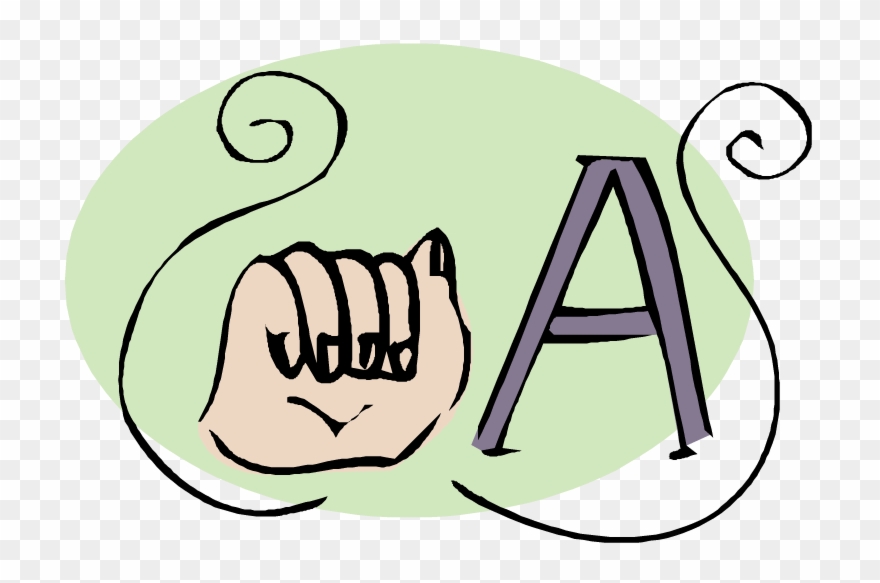 At This Presentation, Caregivers Will Learn The Basics - Asl Clipart - Png Download