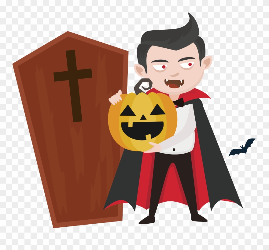 Clip Art Free Stock Coffin Vector Vampire - Cartoon Vampire Coffin Png Transparent Png