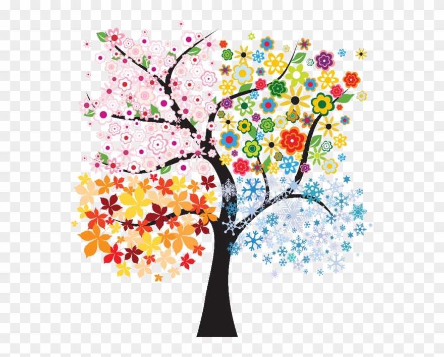 Craft - Arbol De 4 Estaciones Clipart
