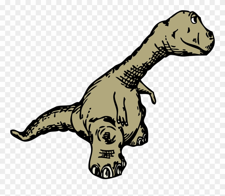 Clipart - Dinosaur Sideview - Dinosaur Sideview - Png Download