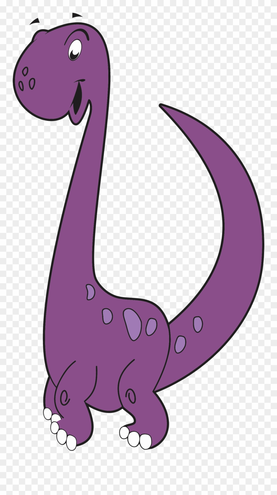 Picture Black And White Big Image Png - Purple Dinosaur Clipart