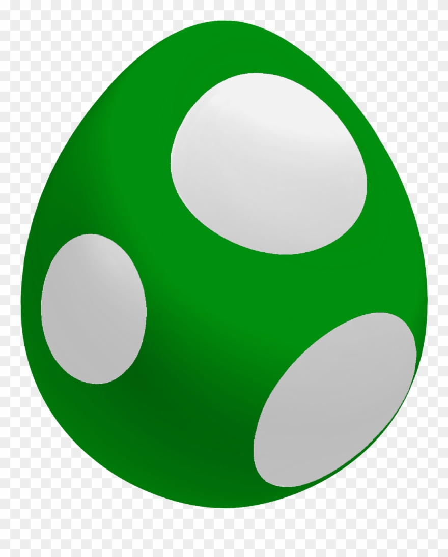 Baby Yoshi Egg - Dinosaur Egg Transparent Background Clipart