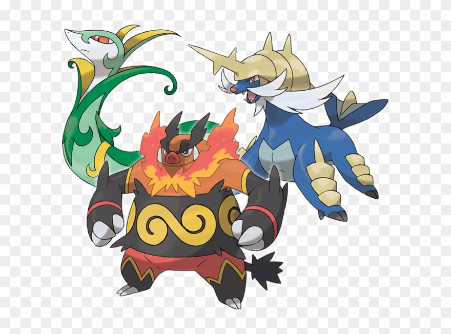 View Unova Ha Starters , - Pokemon 5th Gen Starters Evolutions Clipart