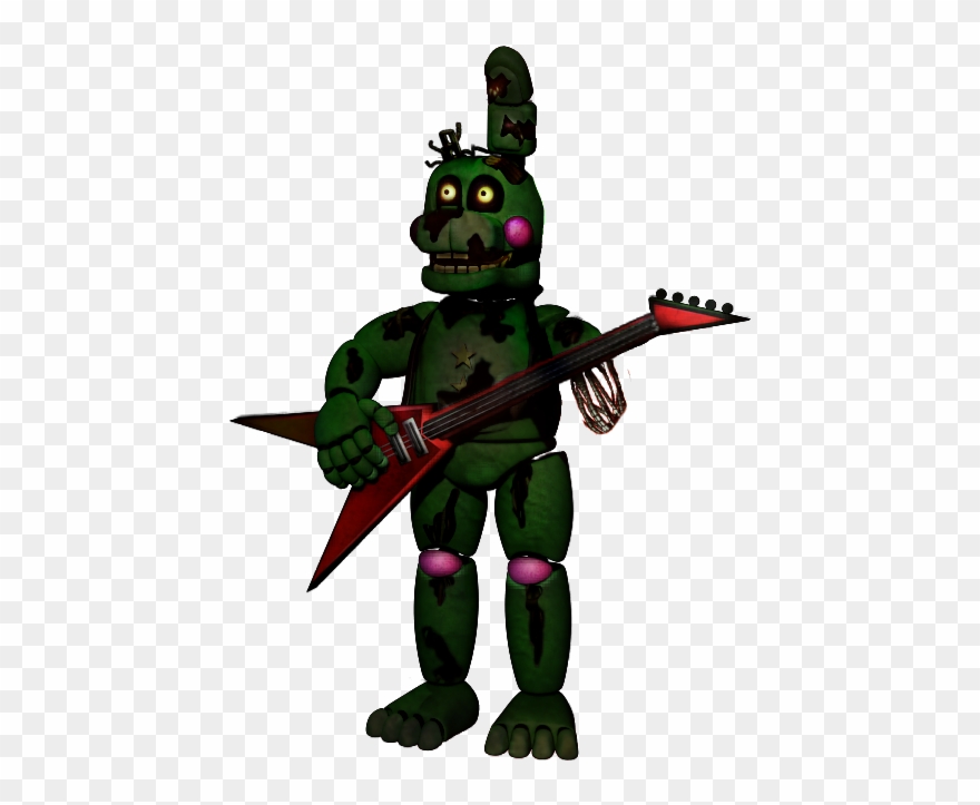 Rockstar Scraptrap Fnaf Fnaf6 Rockstarbonnie Scrptrap - Classic Rockstar Bonnie Clipart