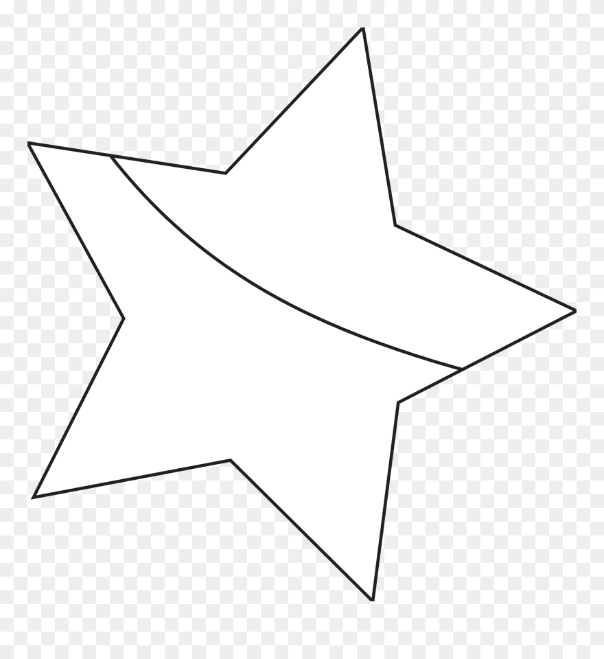 Star Clip Art A Star Outline Clipart - Flag - Png Download