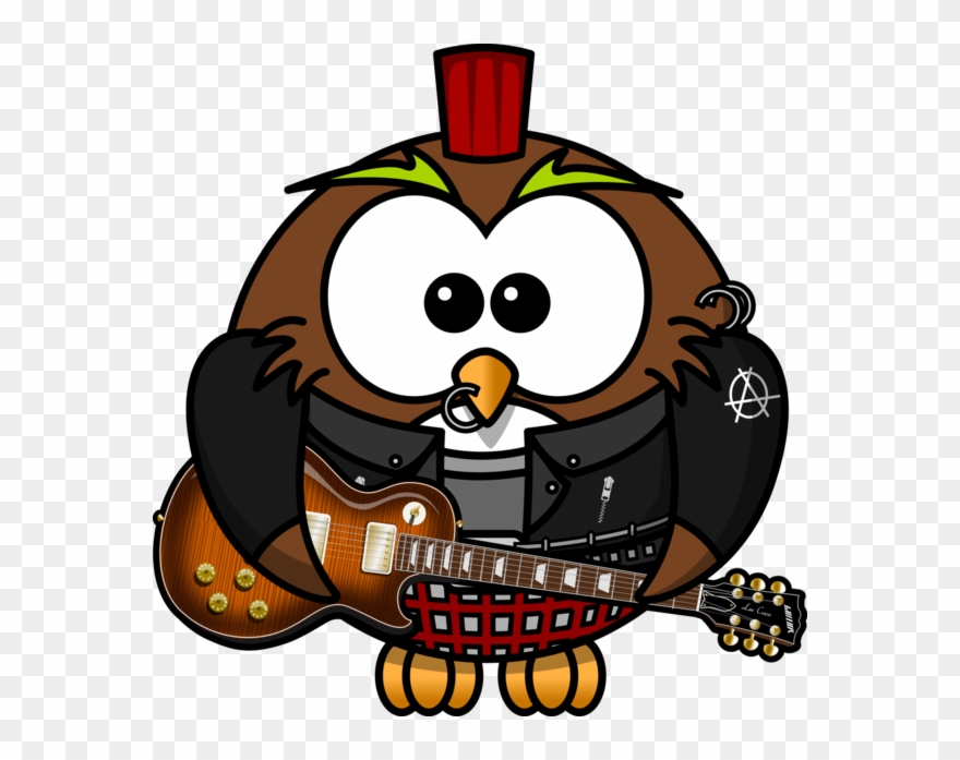 Rock Star Clipart - Punk Owl - Png Download