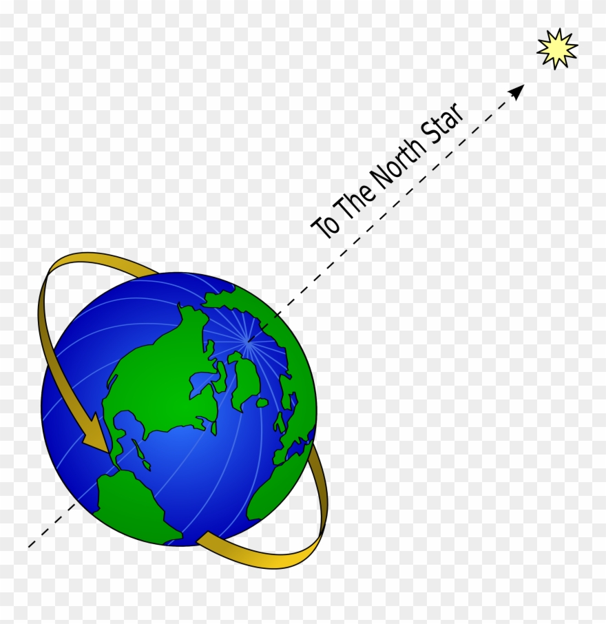 Big Image - Earth And North Star Clipart