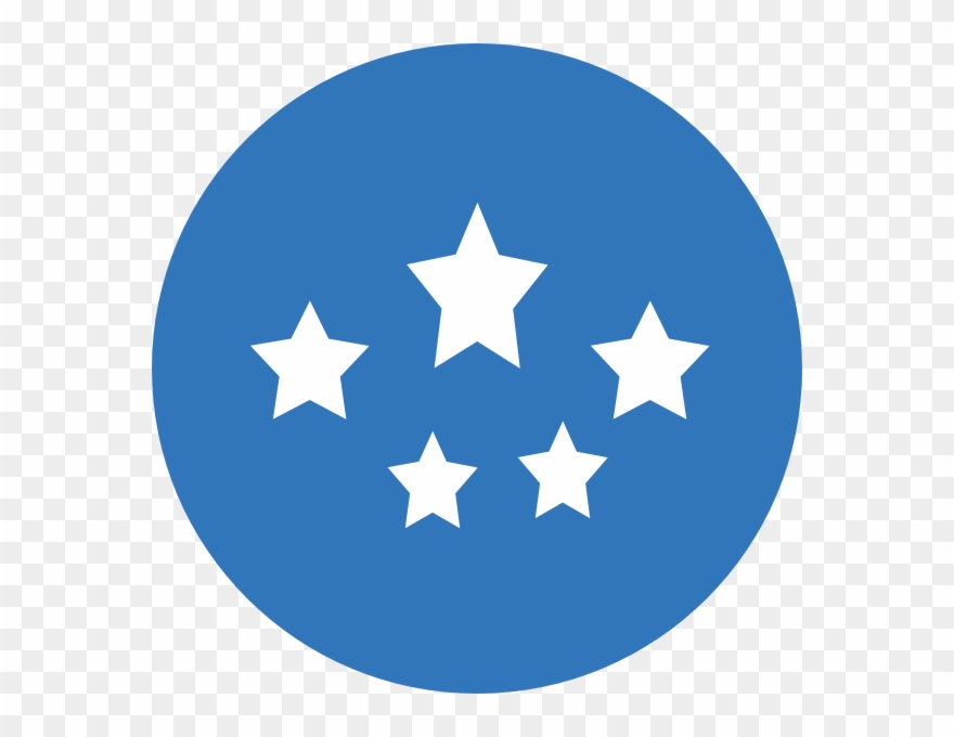 Medium Blue Stars Svg Clip Arts 600 X 600 Px - Png Download