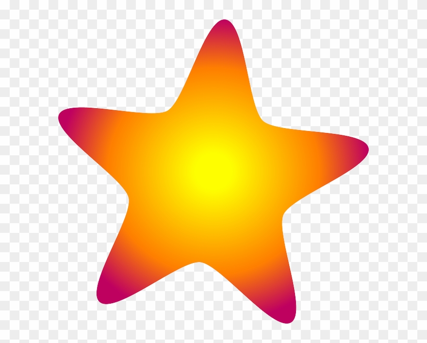 Glow Clipart Star Shape - Clip Art Of Star - Png Download