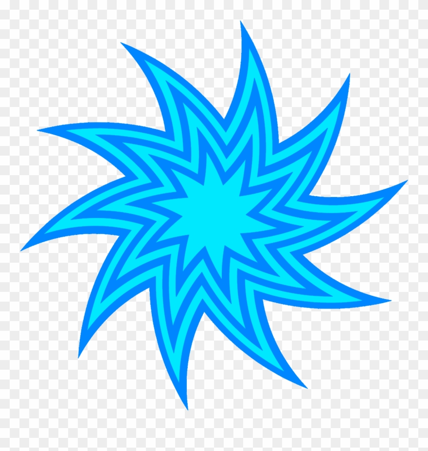 Red Swirl Star Clipart, Blue Star Swirl Drawing - Red Coloured Star With Png Transparent Png