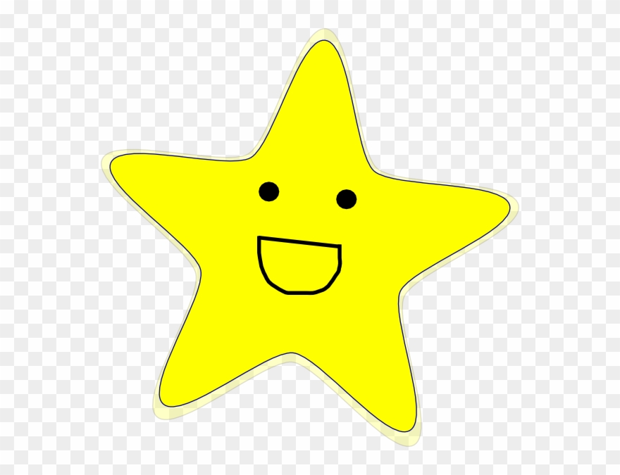 Graphic Transparent Happy Star Clip Art At Clker Com - Animated Stars With Black Background - Png Download