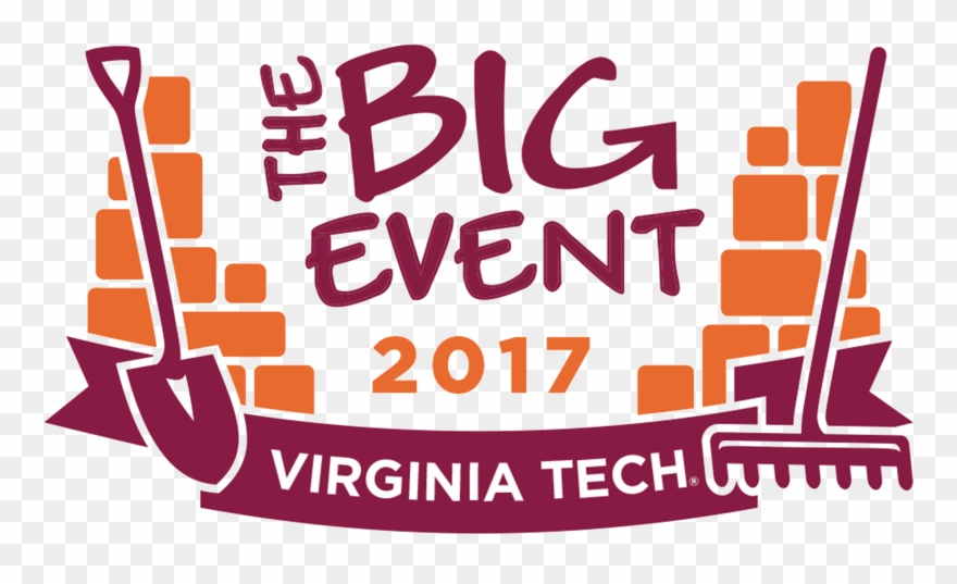 Gap Volunteering With Vt Big Event - Big Event 2017 Virginia Tech Clipart