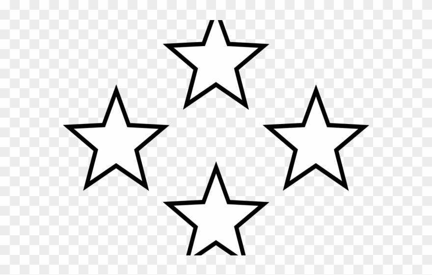 Stars Clipart Art - Clip Art Black And White Stars - Png Download
