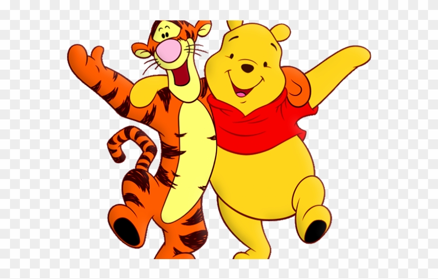 Customer Clipart Cartoon - Ursinho Pooh E Tigrão - Png Download