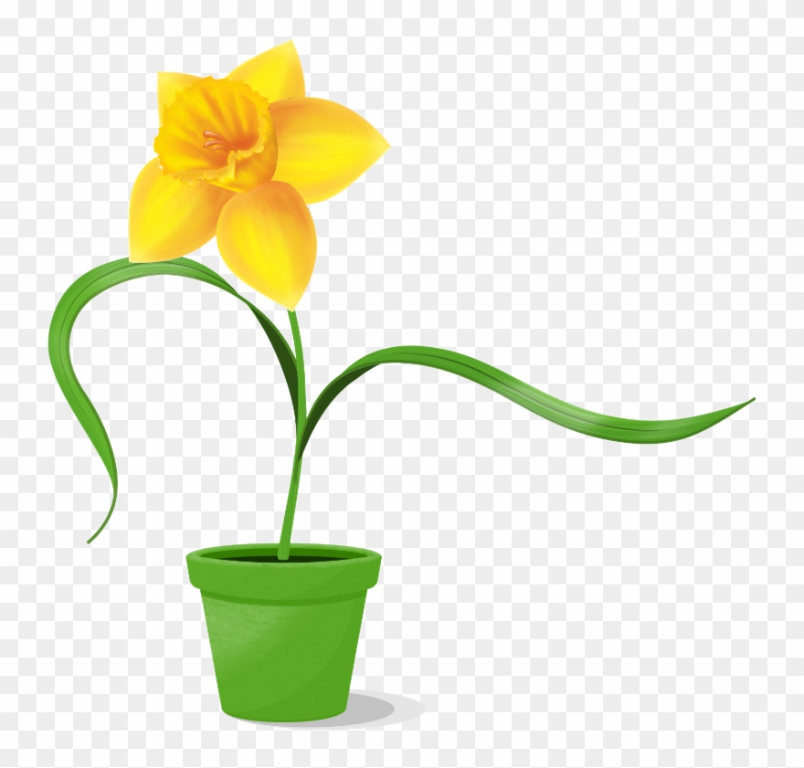 Daffodil Clipart Easter - Artificial Flower - Png Download