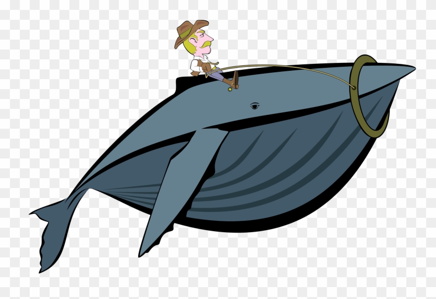 Cowboy Clipart Horse Rider - Cowboy Whale - Png Download