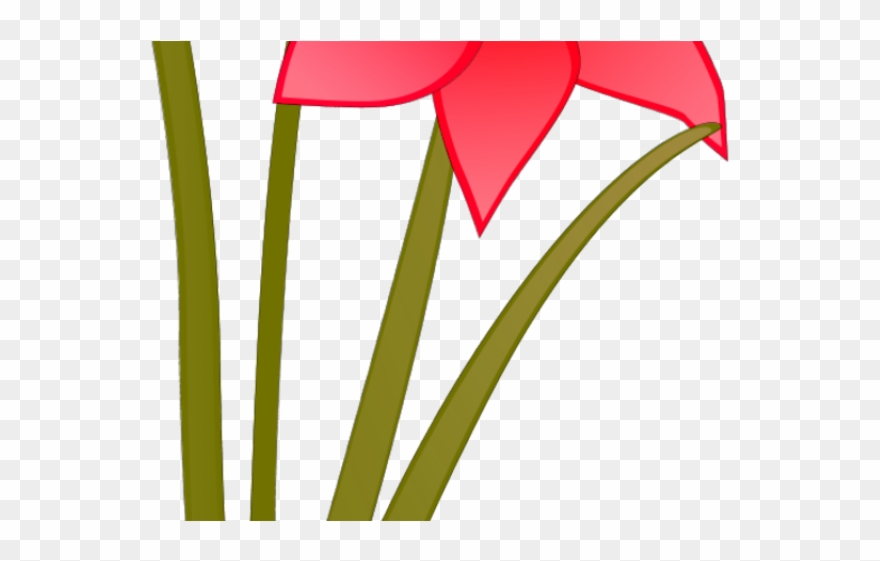 Daffodils Clipart Simple - Flores Con Tallo Animadas - Png Download