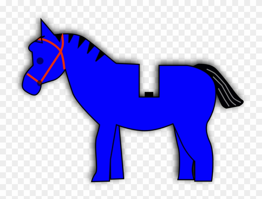 Blue Horse Cliparts - Lego - Png Download