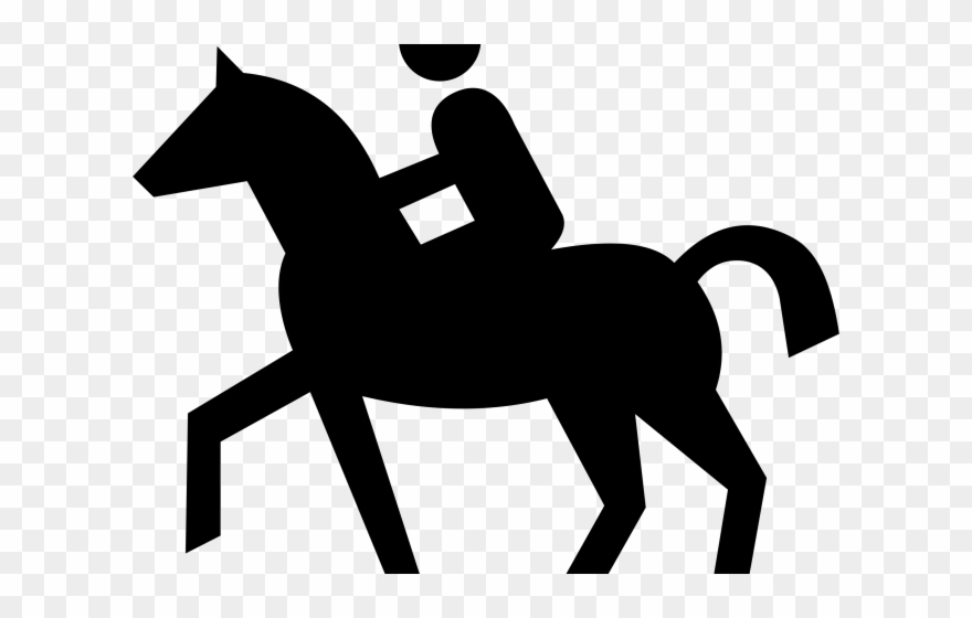 Horse Riding Clipart Clip Art - Man Riding Horse Clipart - Png Download