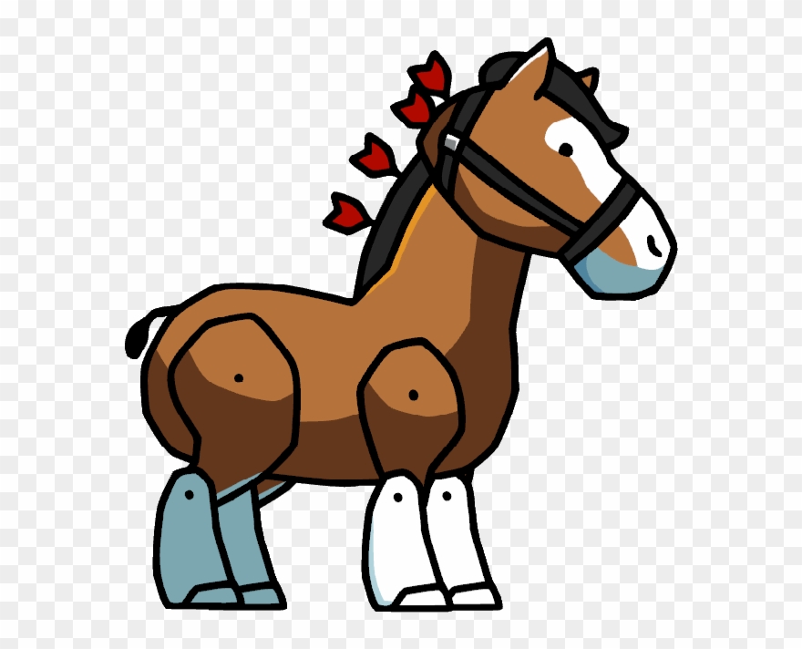 Clydesdale Clipart Transparent - Scribblenauts Unlimited Animal Farm - Png Download