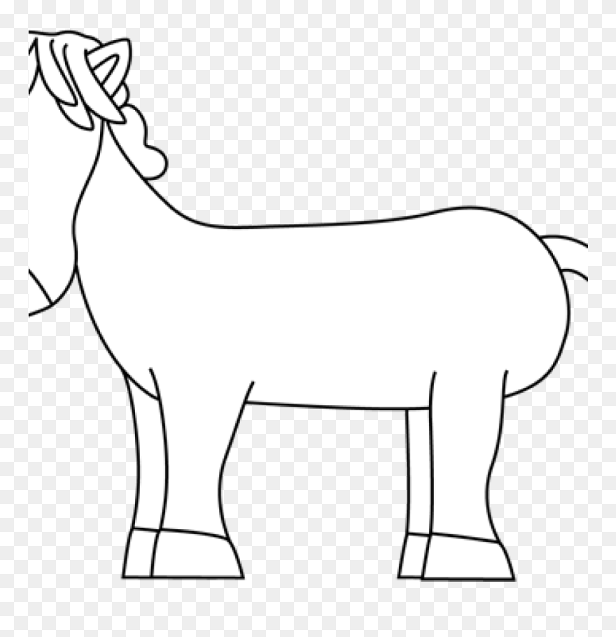 Horse Clipart Black And White White Horse Clipart Black - Clip Art - Png Download