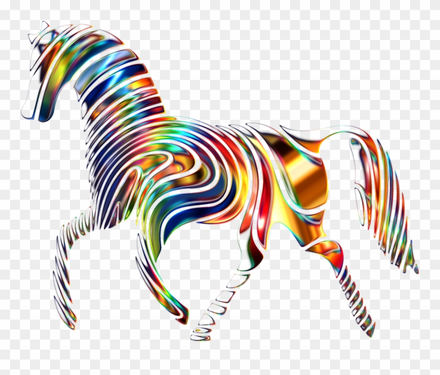 Big Image - Horse Psychedelic Clipart