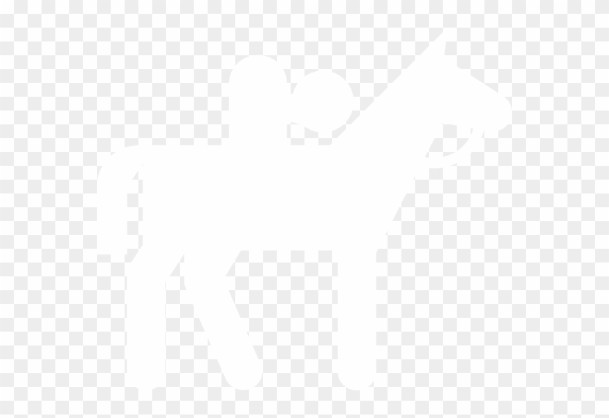 Horseriding Sign White Clip Art At Clker - Horse Back Riding - Png Download