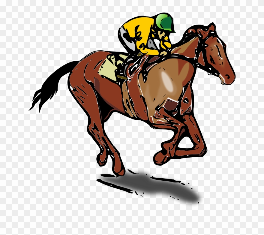 Svg Freeuse Download Clipart Race Horse - Transparent Horse Racing Clip Art Free - Png Download