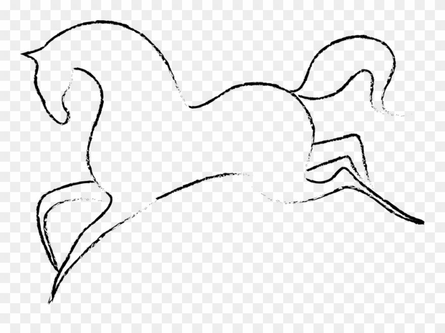 The Horse, Galop, Hooves, Konik, Gear, Animal, Clip - Shire Horse Galloping Drawing - Png Download