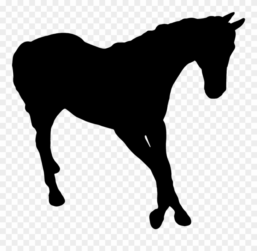 Horse Silhouette Clipart Png - Dark Horse Idiom Transparent Png