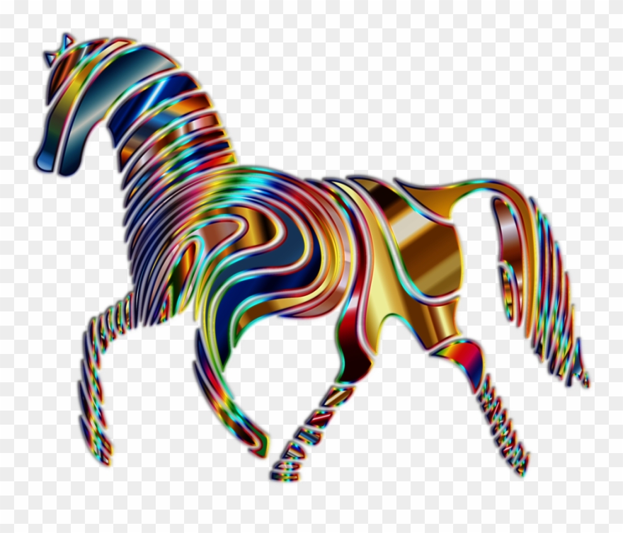 Psychedelia Horse Computer Icons Psychedelic Art Download - Psychedelic Horse Clipart