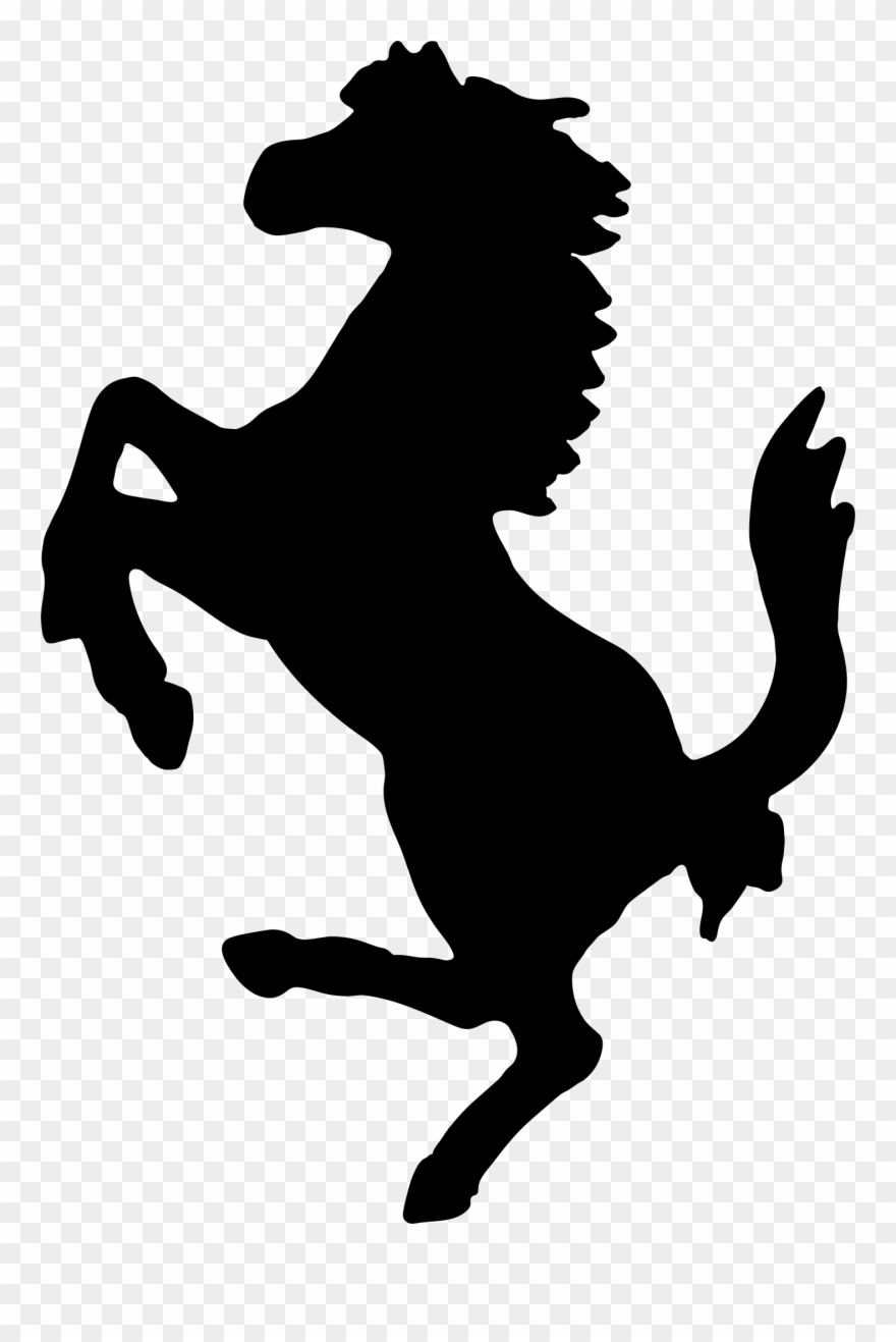 Big Image - Ferrari Horse Logo Png Clipart