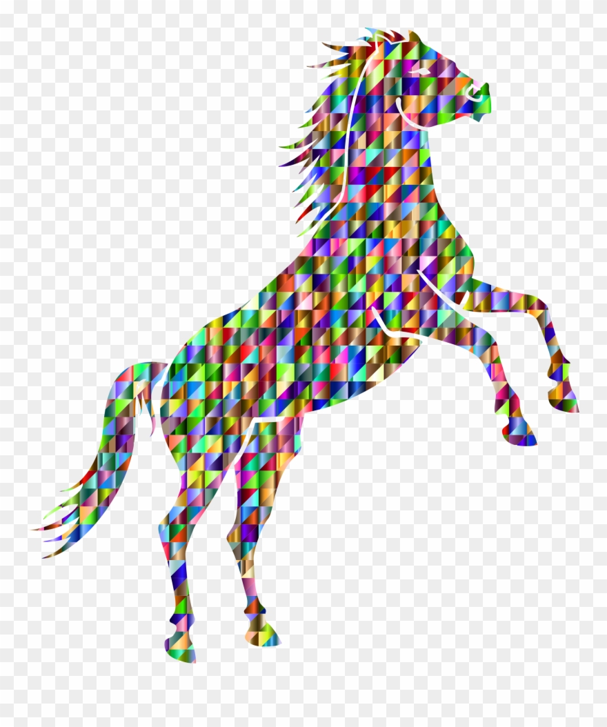 Mustang Arabian Horse American Quarter Horse Computer - Prismatic Rainbow Butterfly Throw Blanket Clipart