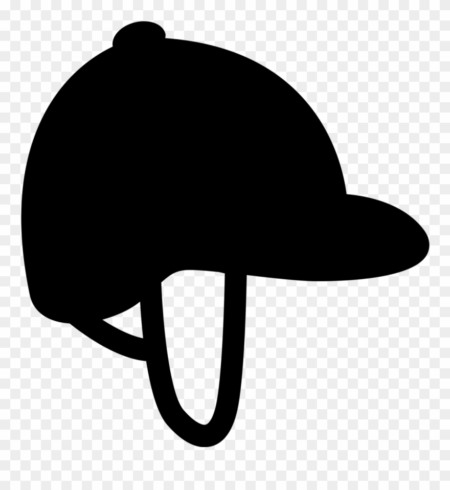 Horse Riding Clipart Polo Horse - Horse Riding Helmet Silhouette - Png Download
