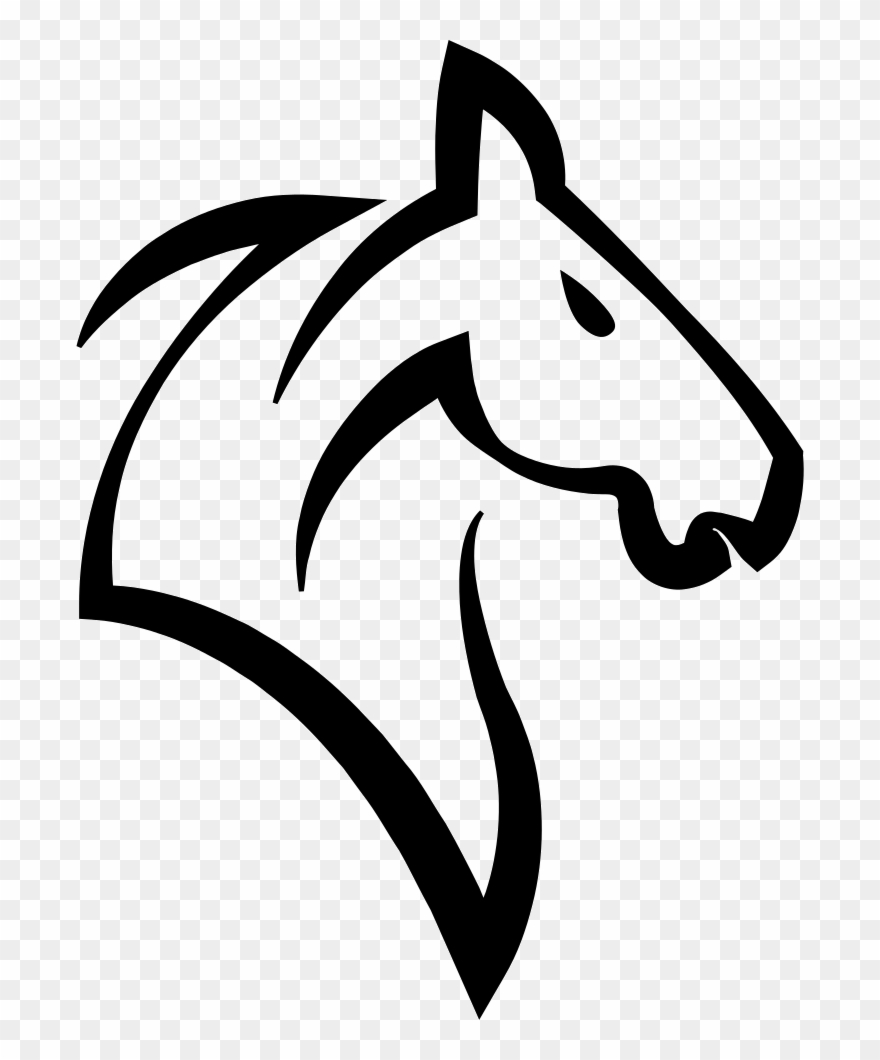 Head Of A Horse Outline Comments - Horse Head Icon Transparent Clipart