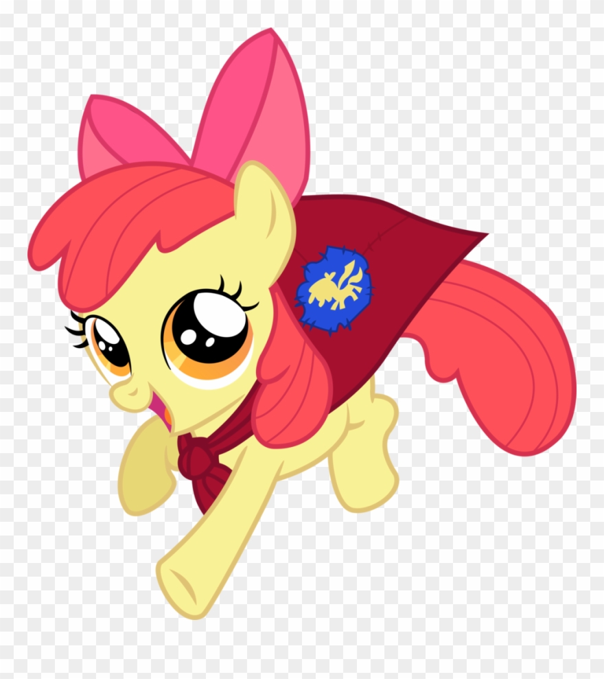 Clip Art Free Stock Apple Bloom Artist - My Little Pony Cutie Marks Crusaders Cape - Png Download