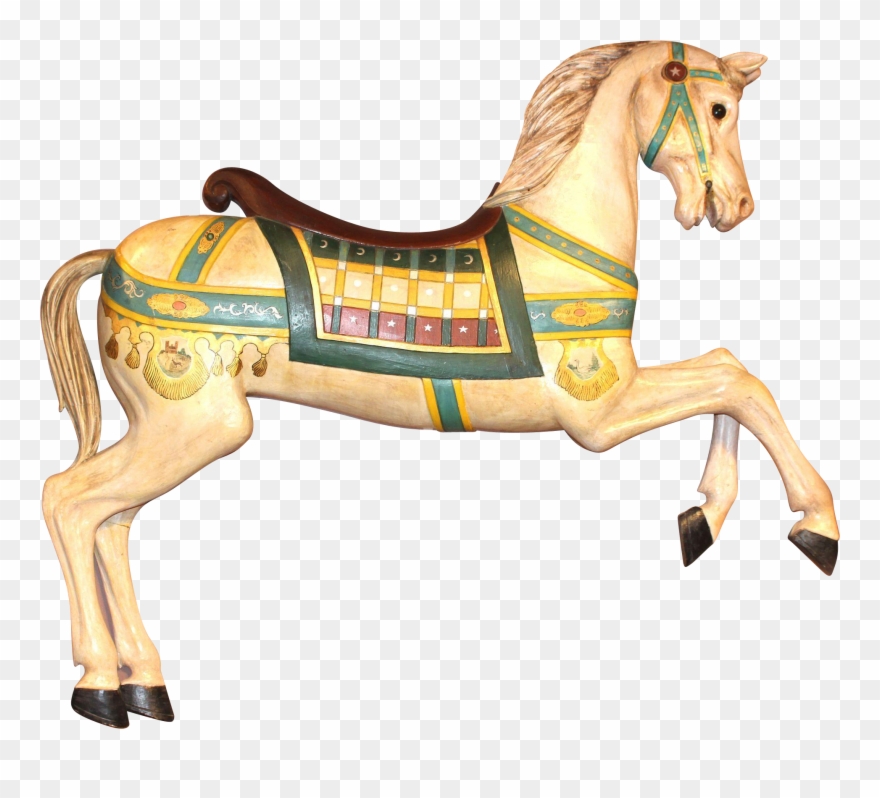 Clip Art Royalty Free Download Polychrome Decorated - Carousel Horse Png Transparent Png
