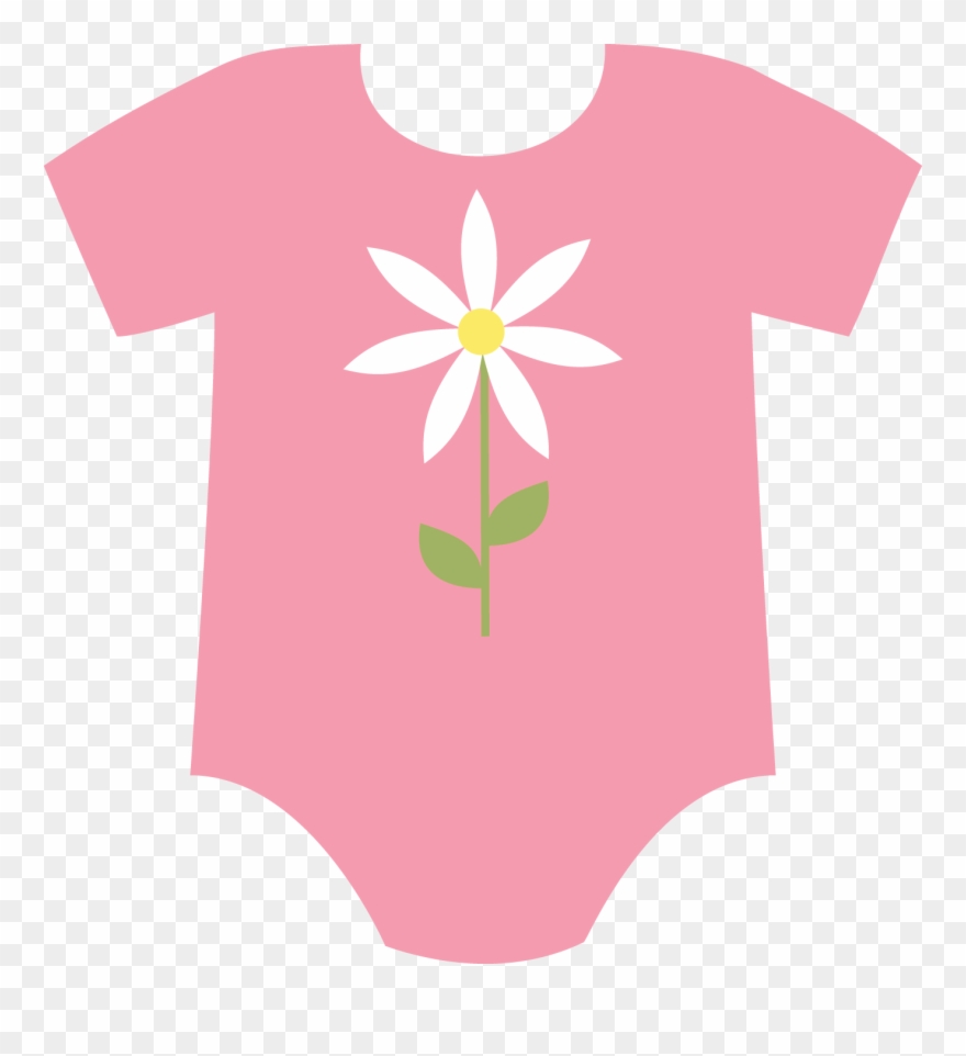 Free Baby Onesie Clipart 4 - Baby Clothes Clip Art Stencil - Png Download