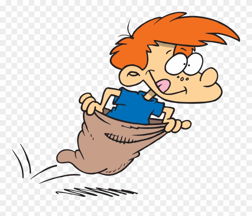 Games Clipart Sack Race - Potato Sack Race Clipart - Png Download