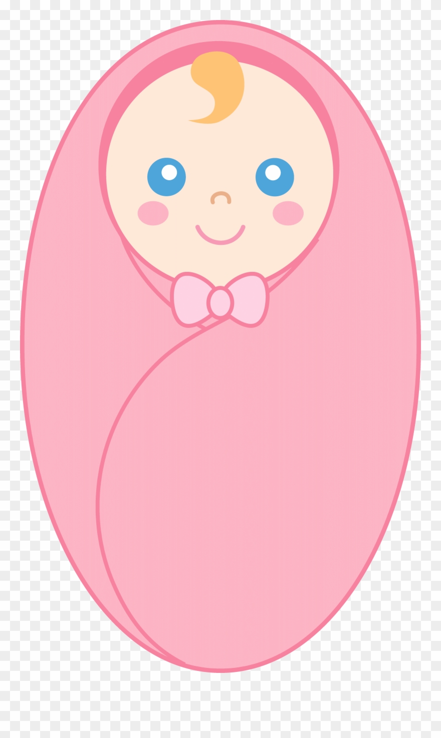 Newborn Baby Clipart Image - Draw A Newborn Baby - Png Download