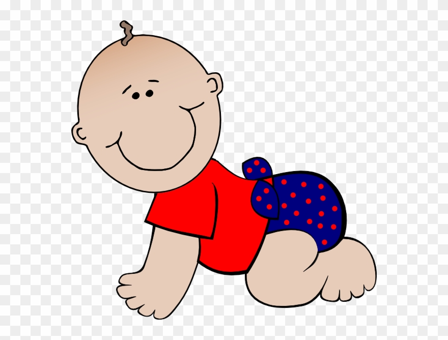 Baby In A Cradle Clip Art - Png Download