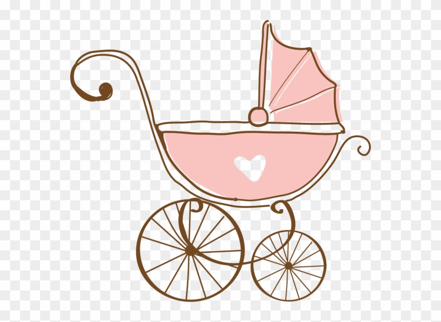 Buggy La Petite Armoire Magazin Online Pentru - Pink Baby Carriage Clipart - Png Download